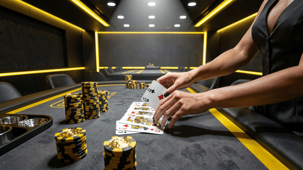 ภาพบรรยากาศห้องเกมบาคาร่าสด ค่ายเซ็กซี่ ที่มีความละเอียดสูงและ dealers สวยงาม